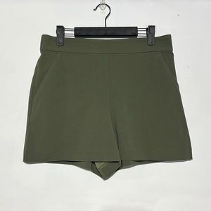 LOFT Army Green High Waist Flowy Shorts Size Small